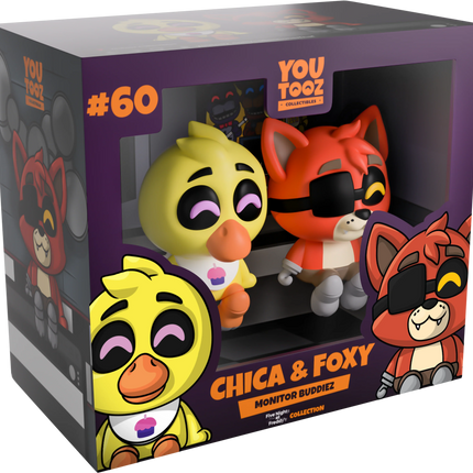 Youtooz - Five Nights at Freddy's: Chica and Foxy - Monitor Buddiez
