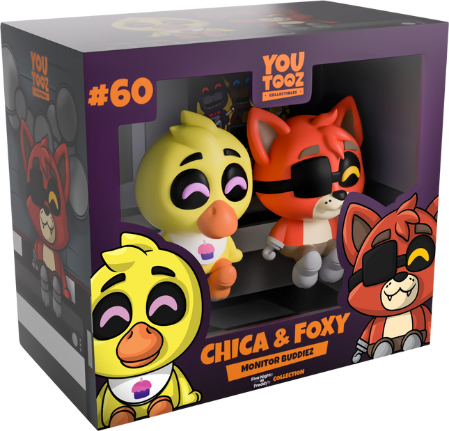 Youtooz - Five Nights at Freddy's: Chica and Foxy - Monitor Buddiez