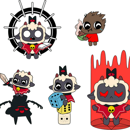 Youtooz - Cult of The Lamb: Cult of Lamb Pin Set
